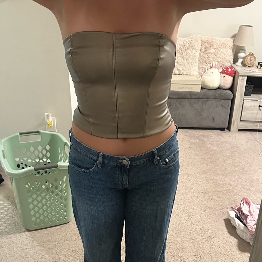 Kirious metallic bronze tube top size M
